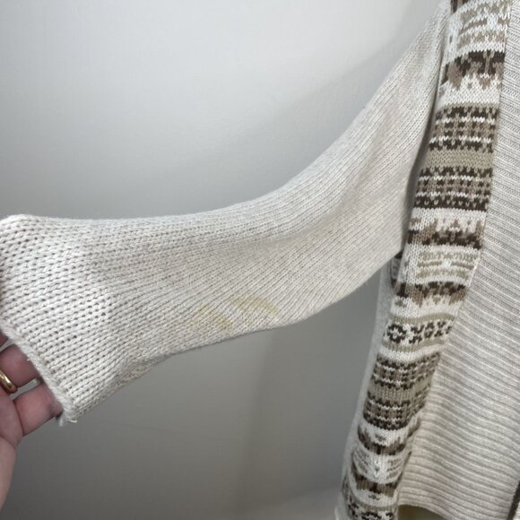 St Johns Bay Womens Shawl Collar Nordic Neutral Sweater 2X Cardigan Comfy Cozy - Picture 3 of 10